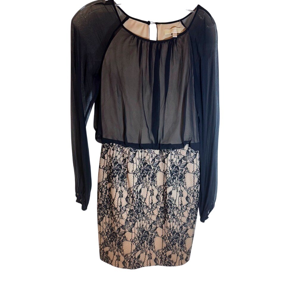 NWT Aidan Mattox Luxury Dress, 2, Silk/‎ Lace.